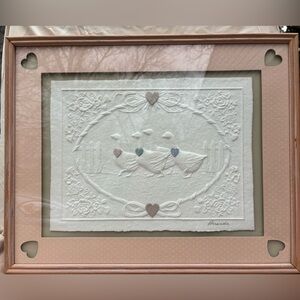 vintage 3D Figi Graphics cast paper art, created and signed by the artist